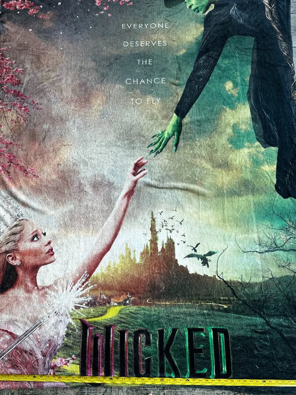 Wicked Movie Ariana Grande & Cynthia Erivo Oversized Plush Blanket | 60" x 80" (